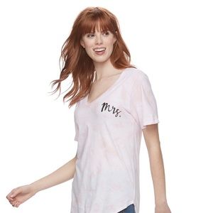 Mrs. Bride V neck T Shirt